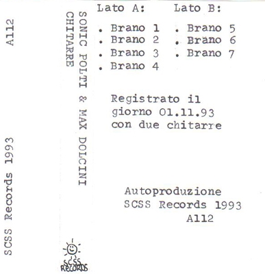 a112 sonic polti + max dolcini: chitarre 1993